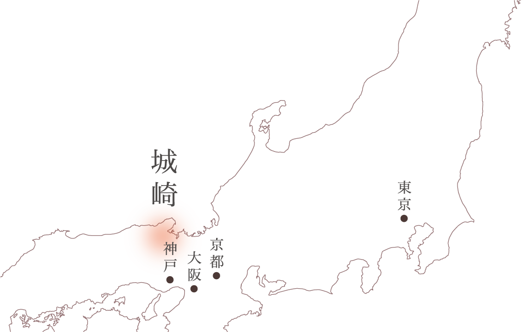 城崎の地図