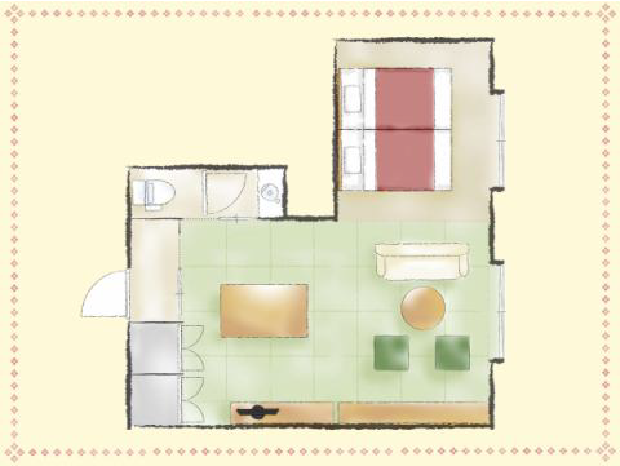 夢うららのお部屋間取り例のお部屋間取り図